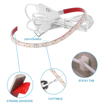 

Sewing Machine LED Light Strip Light Kit DC5V Flexible USB Sewing Light 30cm Industrial Machine Working LED Lights