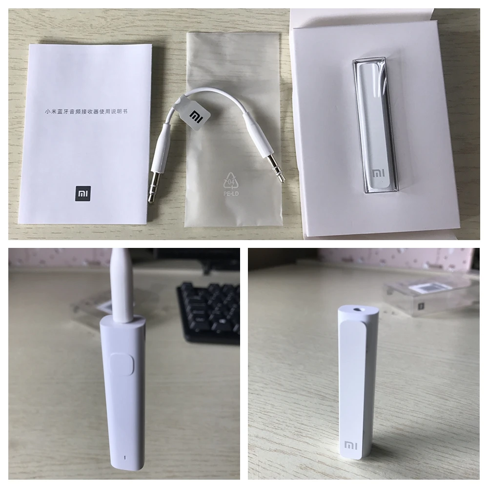 Xiaomi Bluetooth аудио приемник для проводное устройство для наушников светильник батарея внутри с AUX для type-C USB-C BT приемник