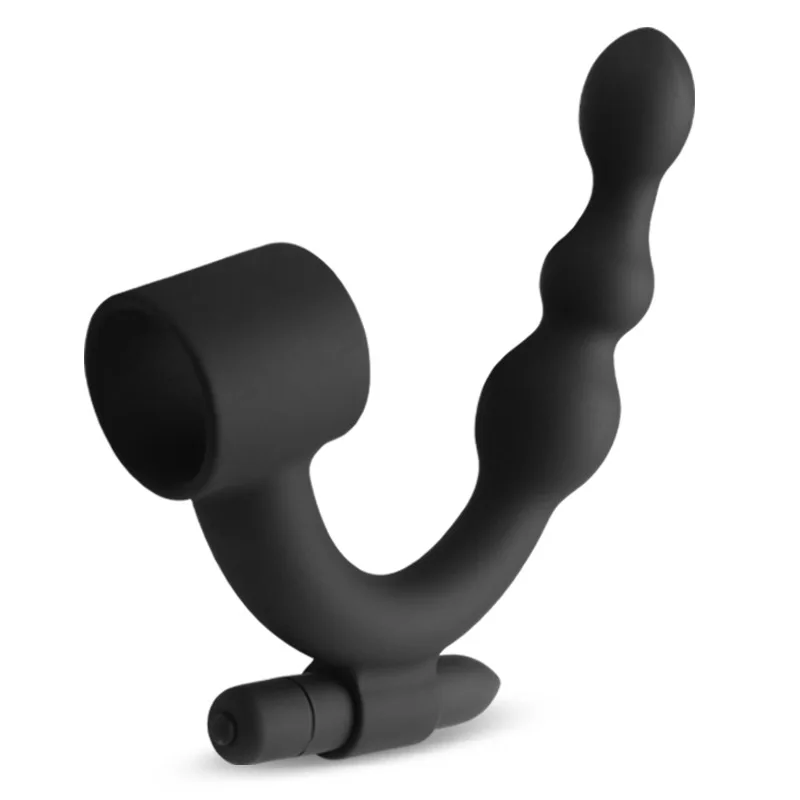 Sex Shop Adult Sex Toys Black Silicone Prostate Massage Anal Vibration Massage Anal Plug Male Masturbator Erotic Sex Products.
