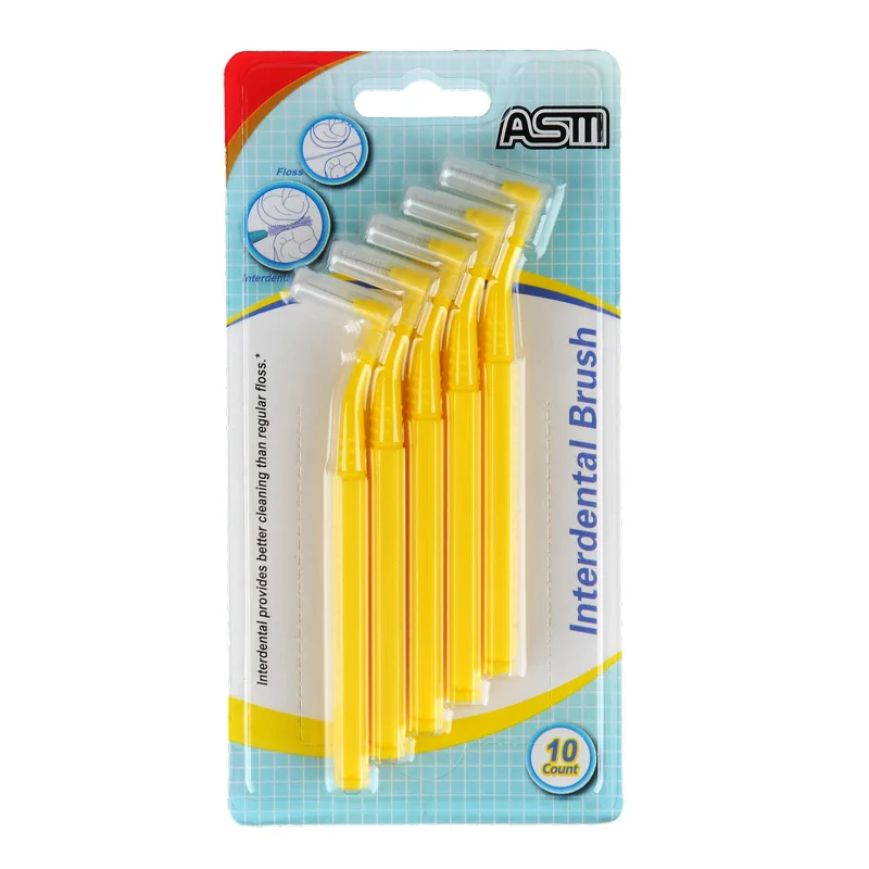 

Interdental Brush Tooth Dental Floss for Teeth Minimum diameter1.0mm(S) 10 / Cards Provides better cleaning than regular floss