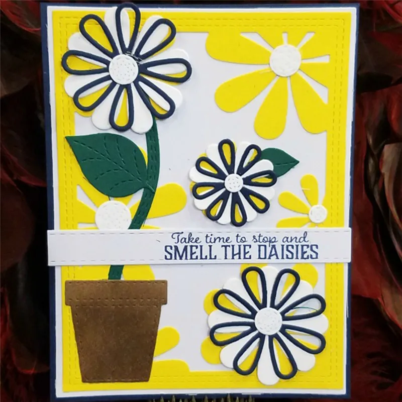 

Naifumodo Petite Pot and Vase Metal Cutting Dies New 2019 for Card Making Scrapbooking DIY 5Pcs Album Paper Craft Cut Template