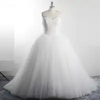 RSW1511 Elegant Sweetheart Neckline Tulle Ball Gown Robe De Mariee Princesse 2019