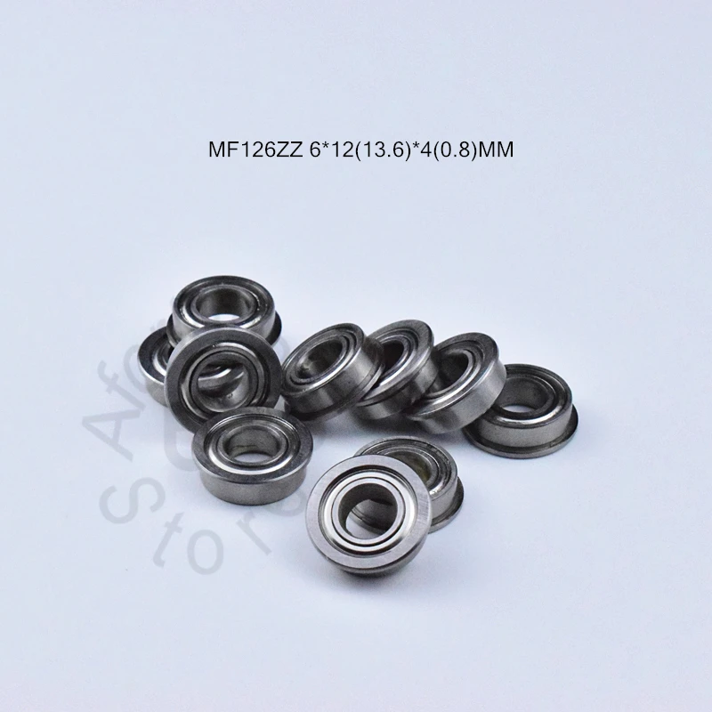 

MF126ZZ 6*12(13.6)*4(0.8)MM 10pieces free shipping bearing F618/6*3 LF1260ZZ ABEC-5 Flange bearing chrome steel bearing