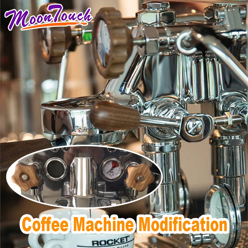 1 Set Coffee Machine Modification For EXPOBAR E61 Wooden Handle tools For WelhomeKD-310/KD-210S2/KD-270S Espresso Accessories