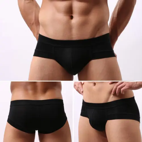 

Fashion Mens Seamless Low Waist Briefs Short Pants Thongs Underwear Underpant