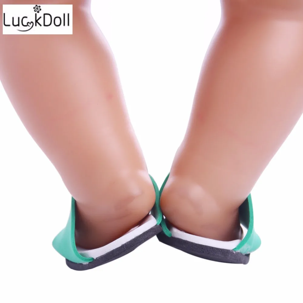 Luckdoll рекламные куклы мини-тапочки fit 18 дюймов американская кукла женщина и 43 см аксессуары для детской куклы игрушки для детей