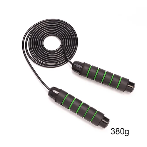 Green Black WithLoad Скакалка 3,4 м с тяжелой нагрузкой Скакалка стальная проволока скакалки для тренажерного зала фитнеса тренировки Кроссфит скакалки - Цвет: Green Black WithLoad