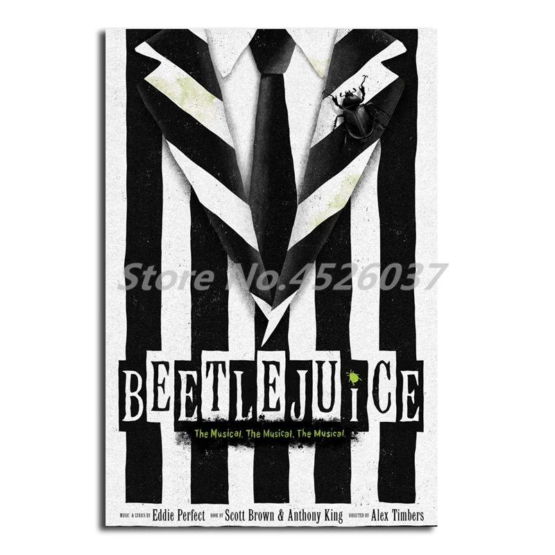 Beetlejuice музыкальный Бродвей стены искусства холст плакат и печать холст живопись декоративная картина Офис Гостиная домашний декор