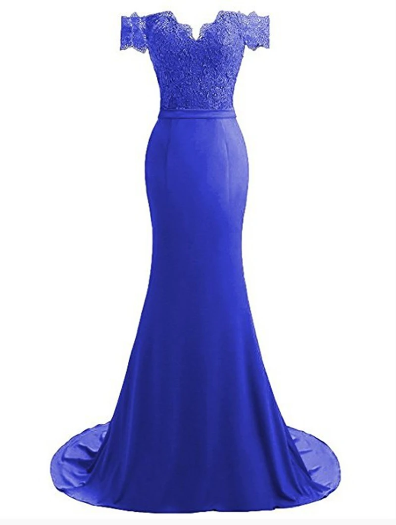 Новое поступление Русалка вечернее платье 2019 шифон синий вечернее платье es длинные Abiye официальное платье, вечерний наряд Дешевые Русалка