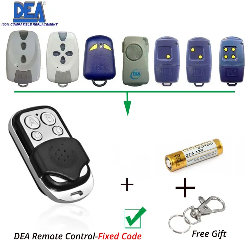 

3pcs DEA MIO TD2/4 Fixed code remote Clone/Duplicator