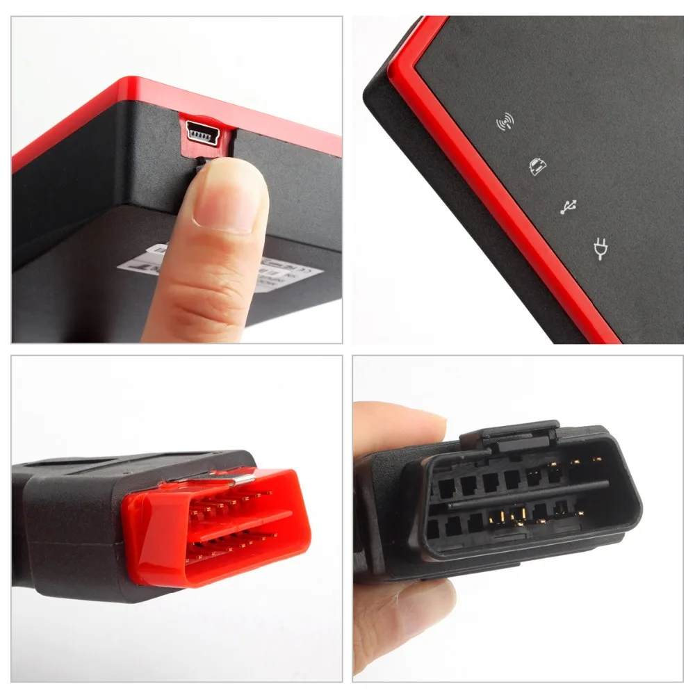 UCANDAS VDM wifi OBD2 Автомобильный сканер полная система ABS подушка безопасности замена