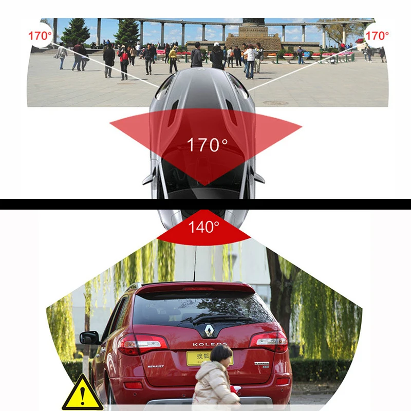 Car Dvr 4 Inch IPS Screen Car Camera FHD 1080P Dual Lens Dash Cam Car Rear View Camera Video Recorder Night Vision Registrator (1)