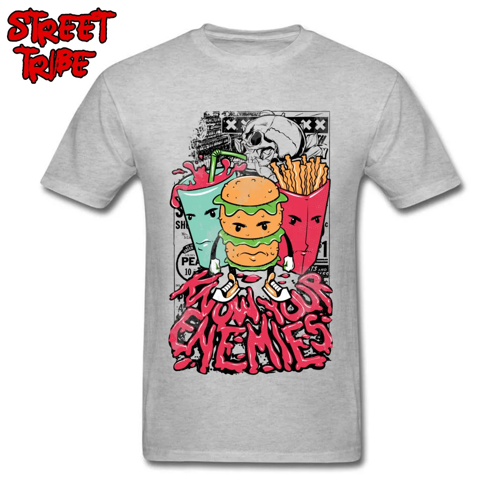 StreetDesign Short Sleeve Tops Tees Lovers Day Discount O Neck 100% Cotton Fabric Tops Shirts Male T Shirts 2018917Y20  2018917Y20 grey