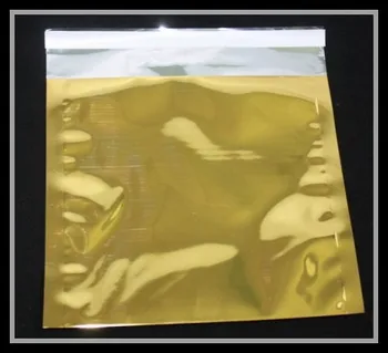 

100pcs/lot gold aluminum foil bag packaging bag self adhesive bags 16.2x22.9cm Free shipping
