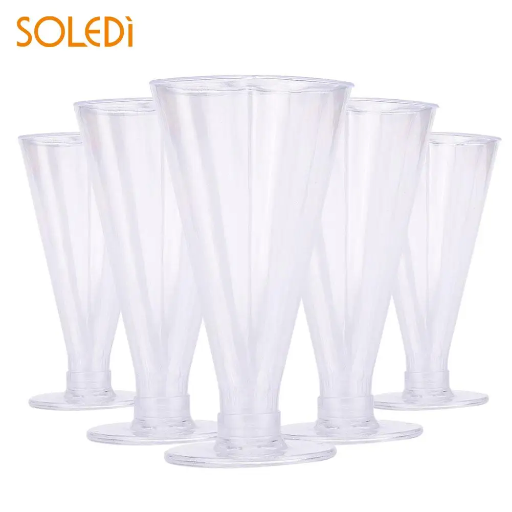 

Pudding Cup Environmental 5PCS Disposable Dessert Cups Tableware Plastic Convenient Smoothie Cup Birthday Party Economic