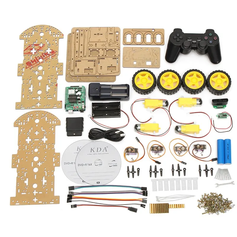 DIY meArm робот рука автомобиль для Ardunio программы с PS беспроводной пульт дистанционного управления Игрушечная модель для детей подарок