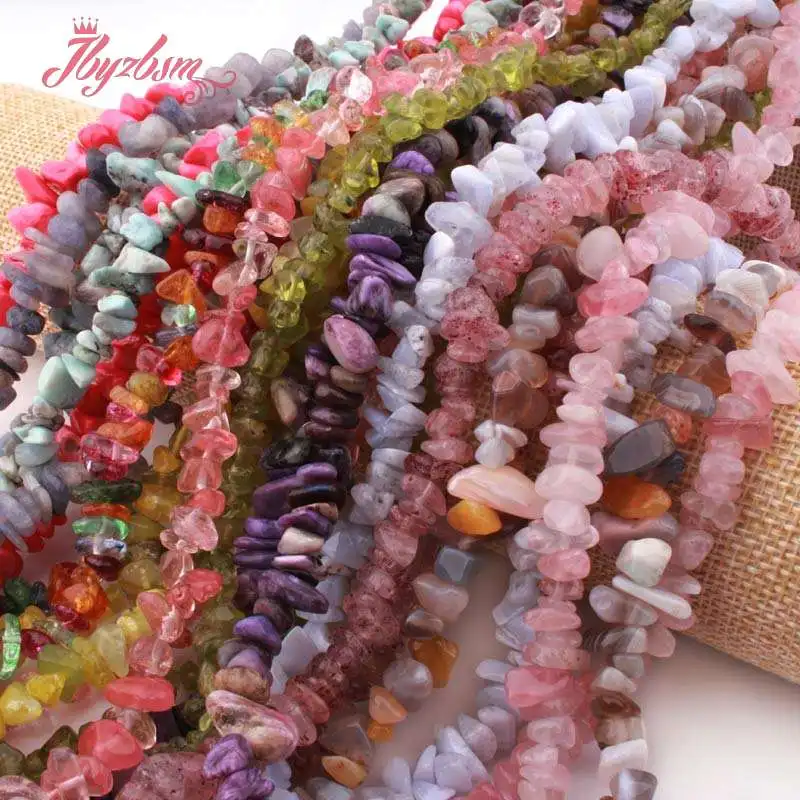 4-7mm Natural Lapis Kyanite Opal Quartz Freeform Chip Stone Beads For Christmas Gift DIY Necklace Bracelet Jewelry Making 16″