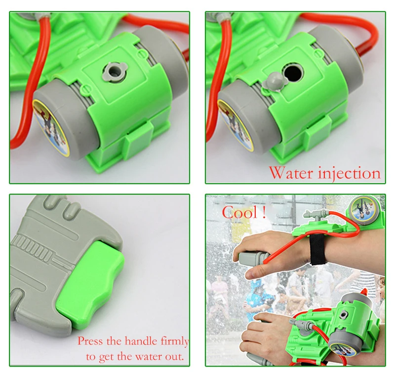 Мини-пистолет водяной пистолет на запястье Детские запястья водный пистолет наружные игрушки летний плавательный бассейн пляжная игрушка на день рождения Рождественский подарок