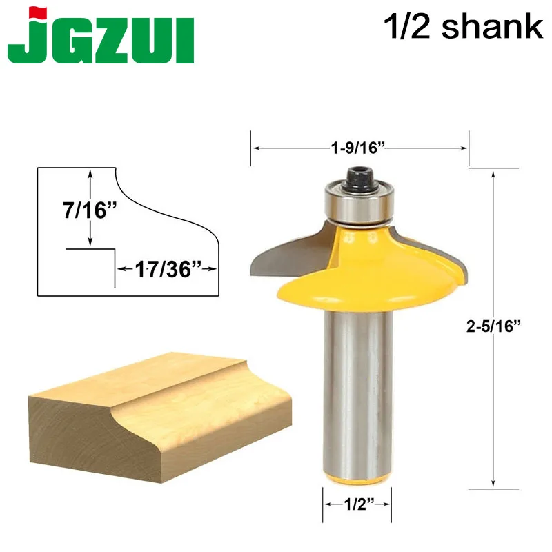 1pc Drawer & Door Front Edging Thumbnail Router Bit 1/2" Shank