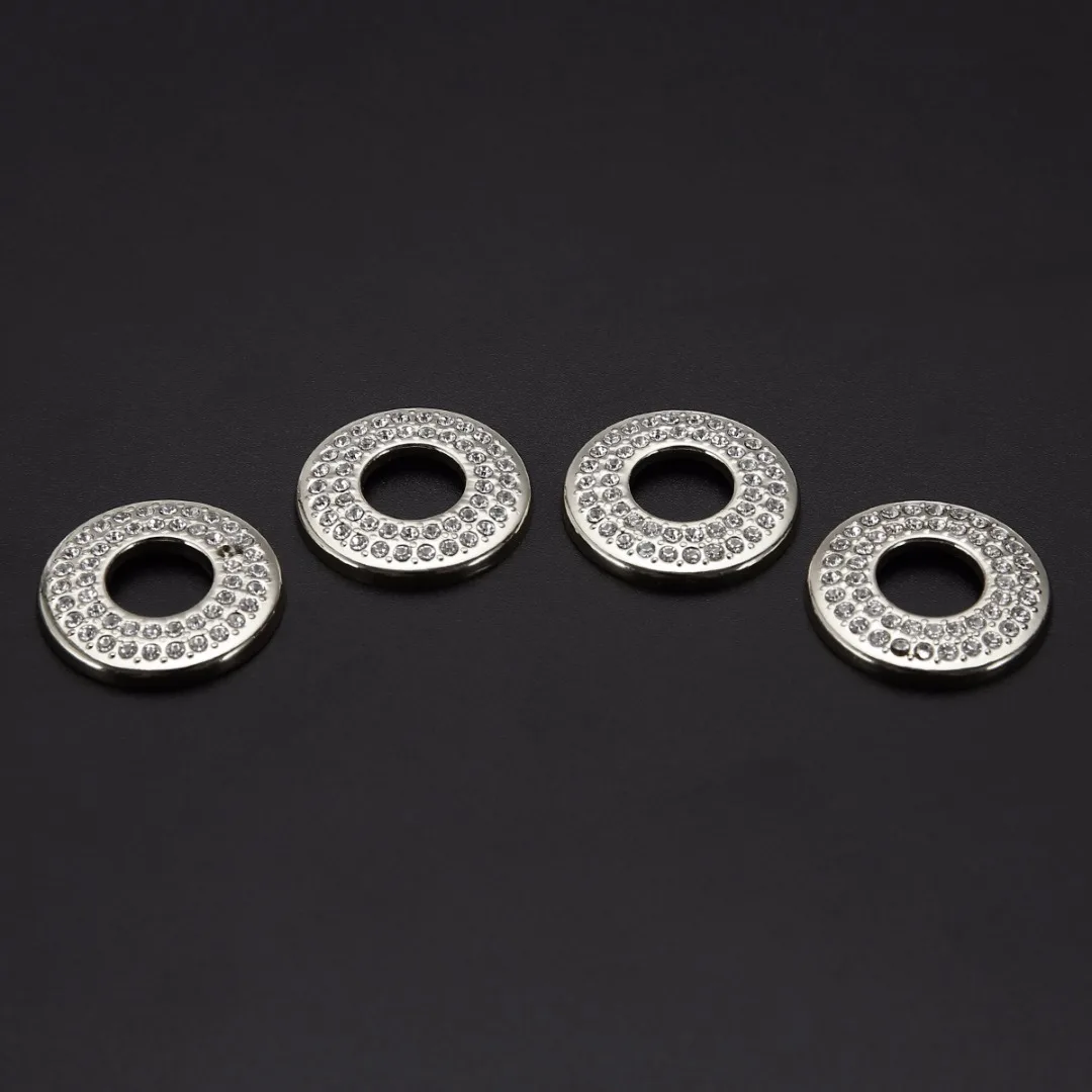 4PCS Luxury Metal Rhinestone Car Door Lock Pin Cover Trim Protective Decoration for Mercedes Benz C/E Class E260L CLS GLA GLC