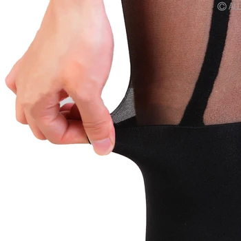 

Wholesale Super Vintage Tights Bow Pantyhose Tattoo Mock Bow Suspender Sheer Stockings sexy black fishnet pantyhose