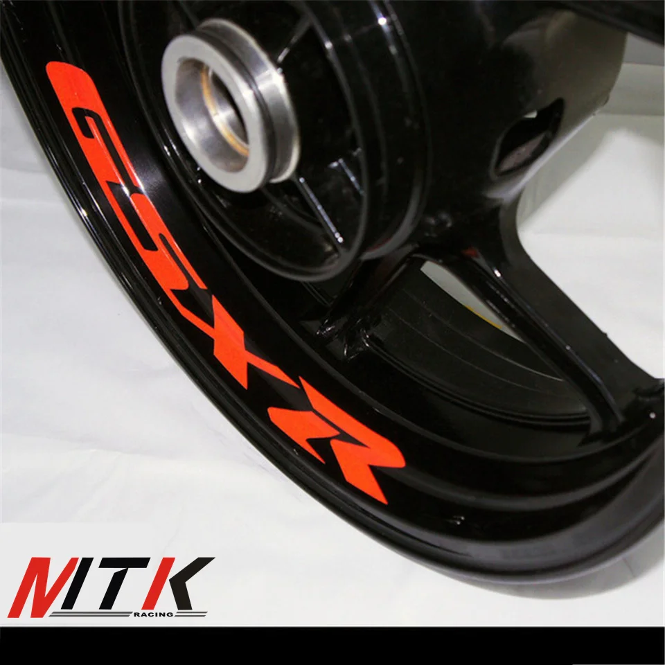 

MTKRACING Seven colors GSXR 8X CUSTOM INNER RIM DECALS WHEEL Reflective STICKERS STRIPES FIT SUZUKI GSX R