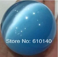 

WBY SHIP 80mm Blue Mexican Opal Sphere, Crystal Ball/