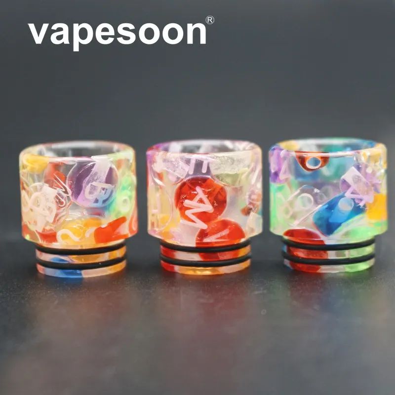Аутентичный разноцветный капельный наконечник VapeSoon 810 из смолы для TFV12 Prince TFV8 BIG