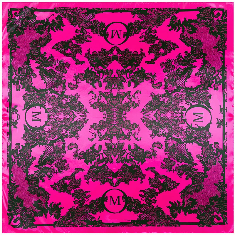 Женский Шелковый шейный платок с принтом 90x90 см 9111 м|bufandas mujer|hijab floralprinted hijab |