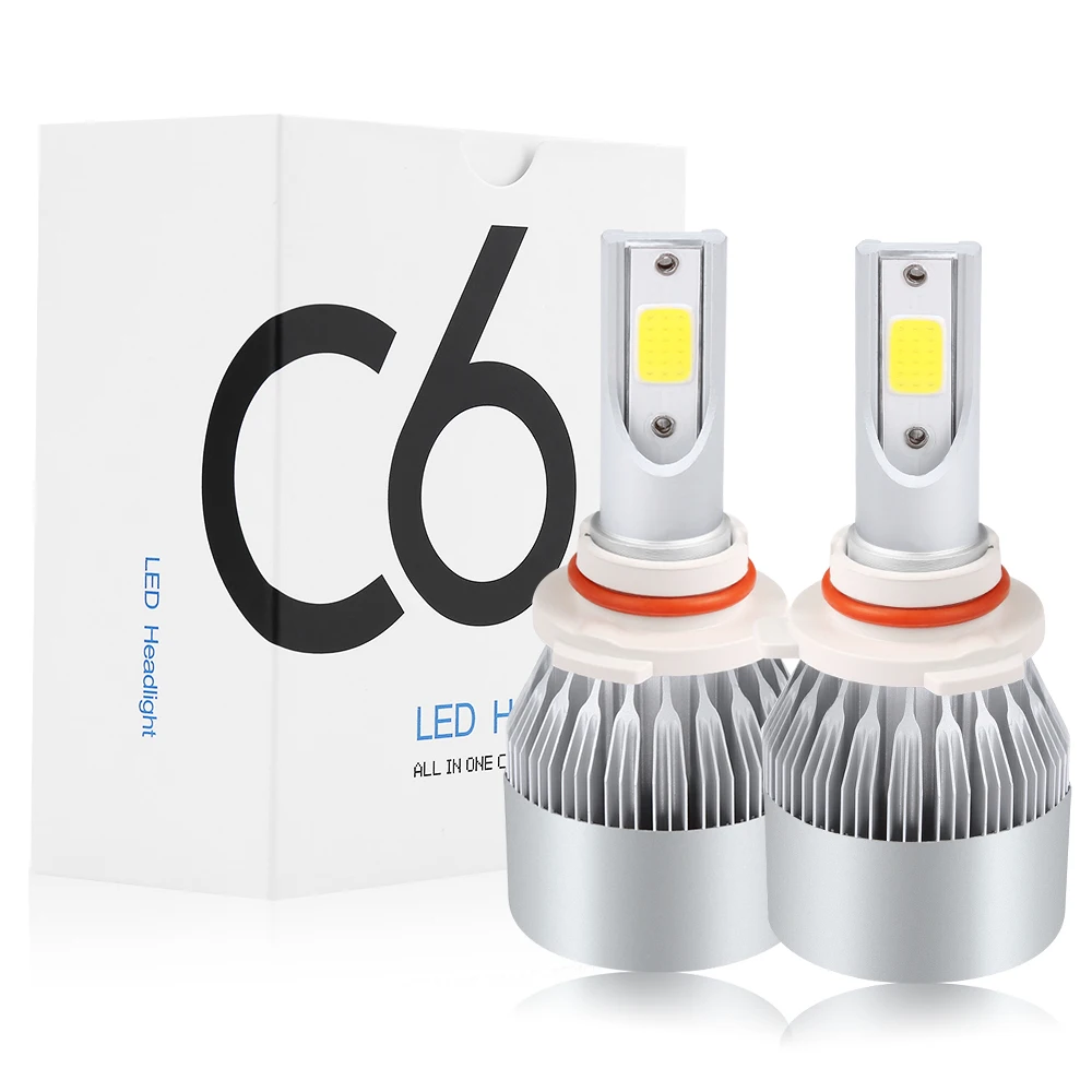H4 LED H7 Автомобильная фара Одиночная Лампа H1 H11 9005 HB3 9006 HB4 двойная лампа супер яркие