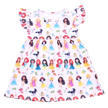

Children Grils Summer Dress Clothing Toddler Grils Princess White Dress Kids Cute Short Sleeve Milksilk Boutique Clothing