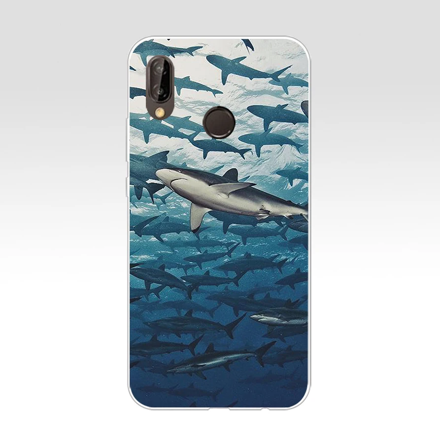 212WE ocean Whale Sharks fish Мягкий силиконовый чехол из ТПУ для Honor 10 huawei p 20 30 lite y5 2018 p30 Pro mate