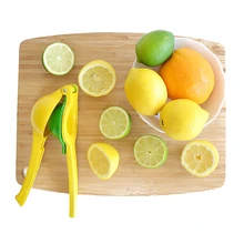 

1PC Premium Quality Metal Lemon Lime Squeezer - Manual Citrus Press Juicer (Lemon yellow)
