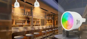 

[Seven neon]Fashion design Mi-Light DC12V MR16 4W RGBW 5730 LED color temperature Dimmable LED Bulb LED spot light