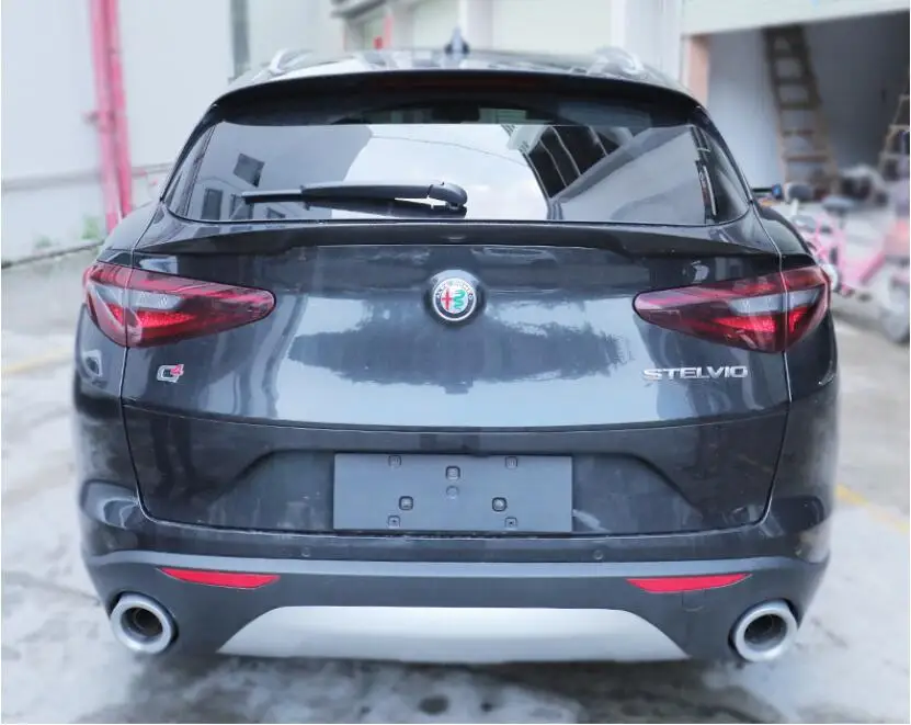 

Carbon Fiber For Car Rear Wing Trunk Lip Spoilers For Alfa Romeo Stelvio 2017 2018 2019