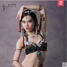 Новое поступление танец живота индия бюстгальтер ручной работы Shell старший танец живота бюстгальтер для женщин танец живота бюстгальтер