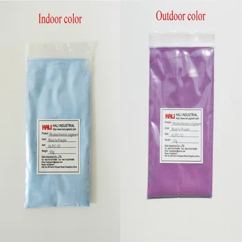

double color photochromic pigment,solar active pigment,color:blue to purple,item:HLPC-32,1lot=500gram,shipping by Fedex...