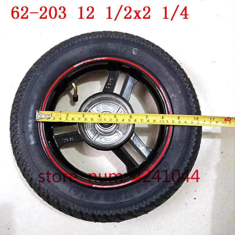 

12 1/2x2 1/4 wheels 12inch wheel hub rim electric scooter folding electric bicycle tire and tube Explosion-proof tyre