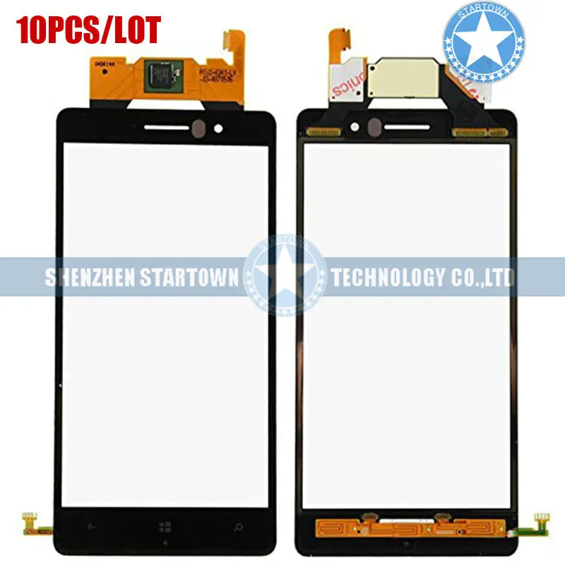 10 шт./лот черный Оригинальный сенсорный экран дигитайзер внешняя стеклянная