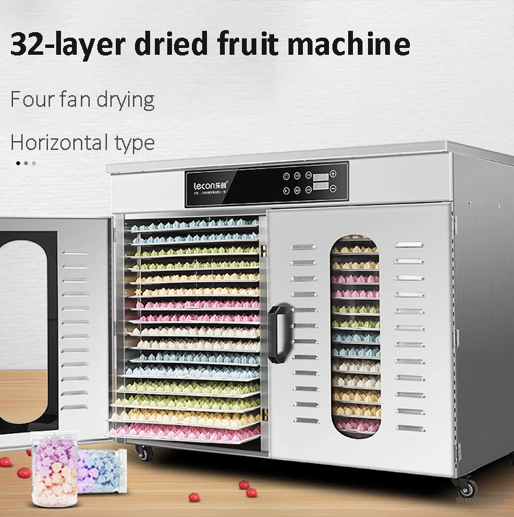 32-layers Commercial Food Dehydrator Drying fruit machine household vegetables& fruits dehydration machine fruit dryer 220v