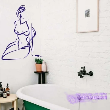 

Naked Body Wall Sticker Bathroom Room Home Decoration Posters Vinyl Sticker Sexy Girl Wall Decal