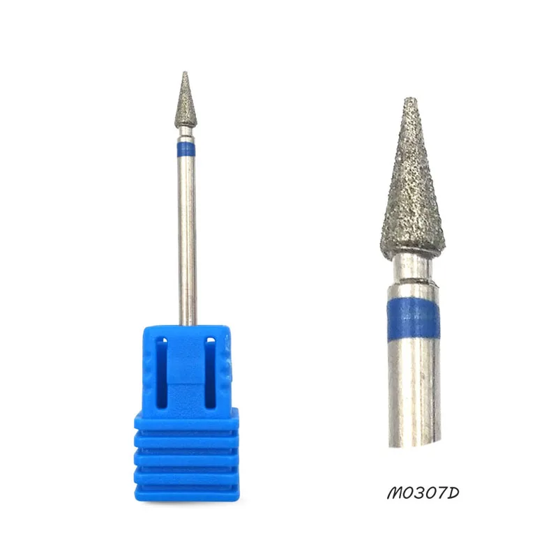 HYTOOS 4 типа конусное алмазное сверло для ногтей 3/3" роторное сверло для маникюра, фрезы для педикюра, аксессуары, инструменты для красоты ногтей - Цвет: M0307D