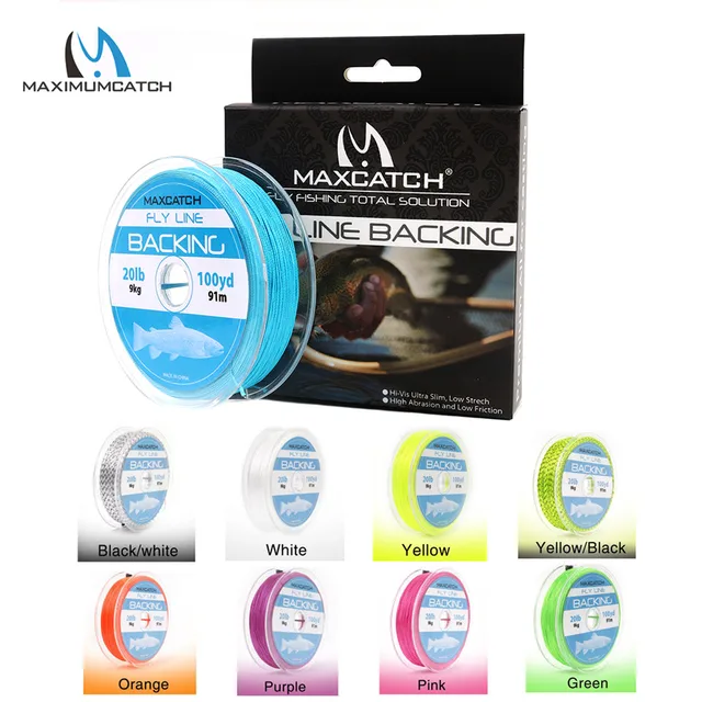 Cheap Maximumcatch 20/30LB 50/100/300 Yard Braided Backing Line Multi Color Fly Fishing Line Cheap Maximumcatch 20/30LB 50/100/300 Yard Braided Backing Line Multi Color Fly Fishing Line
