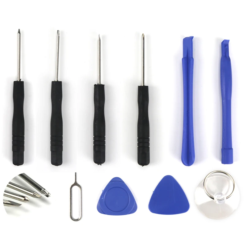 

Mobile Phone Repair Tools Kit 10 in 1 For iPhone 5 5S 5C SE 6 6P 6S 6SP Opening Tools Disassemble Kit Screwdriver Set