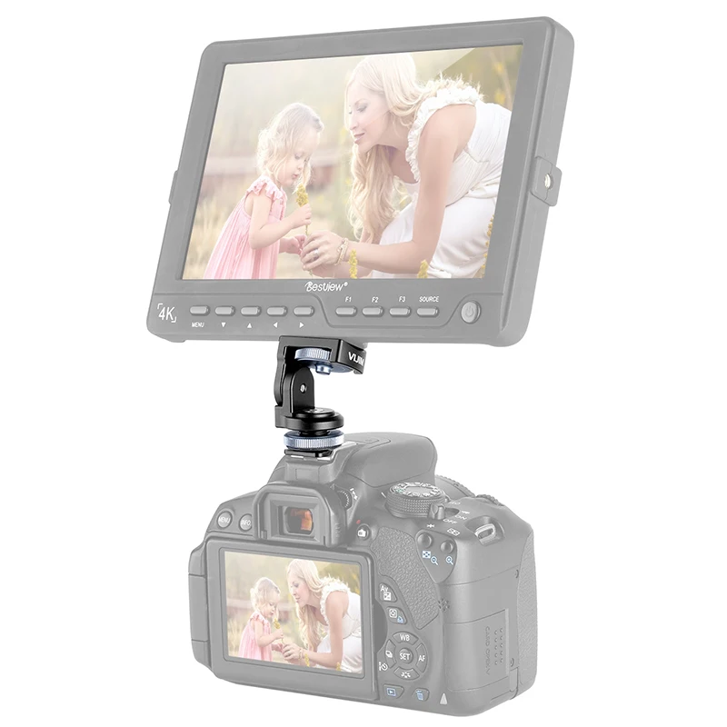 

VIJIM Panoramic Cold Shoe Mount Adapter Damping PTZ for LED Light DSLR Camera Mobile Phone Monitor Stand Bracket Accessories