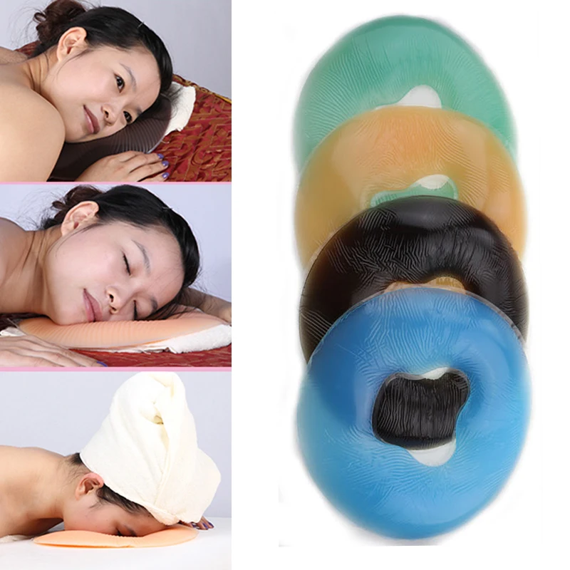 1Pcs Soft Silicon Spa Pillow SPA Gel Face Pad Face Rest Overlay