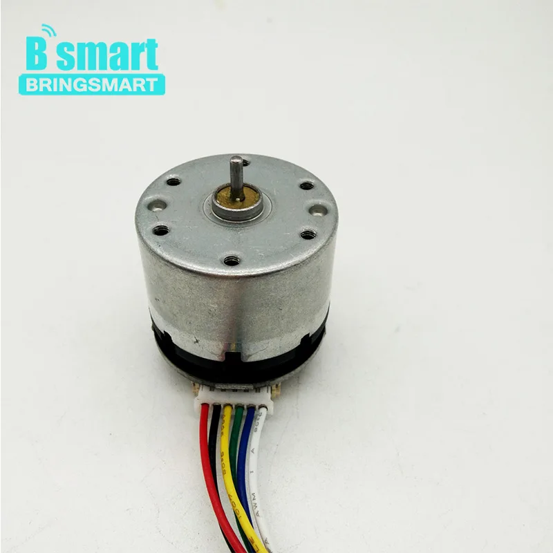 

Bringsmart Encoder Mini DC Motor 12V High Speed Motor 10000rpm with Code Disk Carbon Brush 6-12V DC Small Motor High Precision