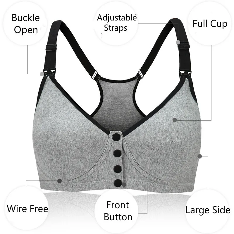 Maternity Nursing Bras Breastfeeding bras for pregnant women brassiere Cotton sport Yoga bra soutien gorge allaitement underwear (2)