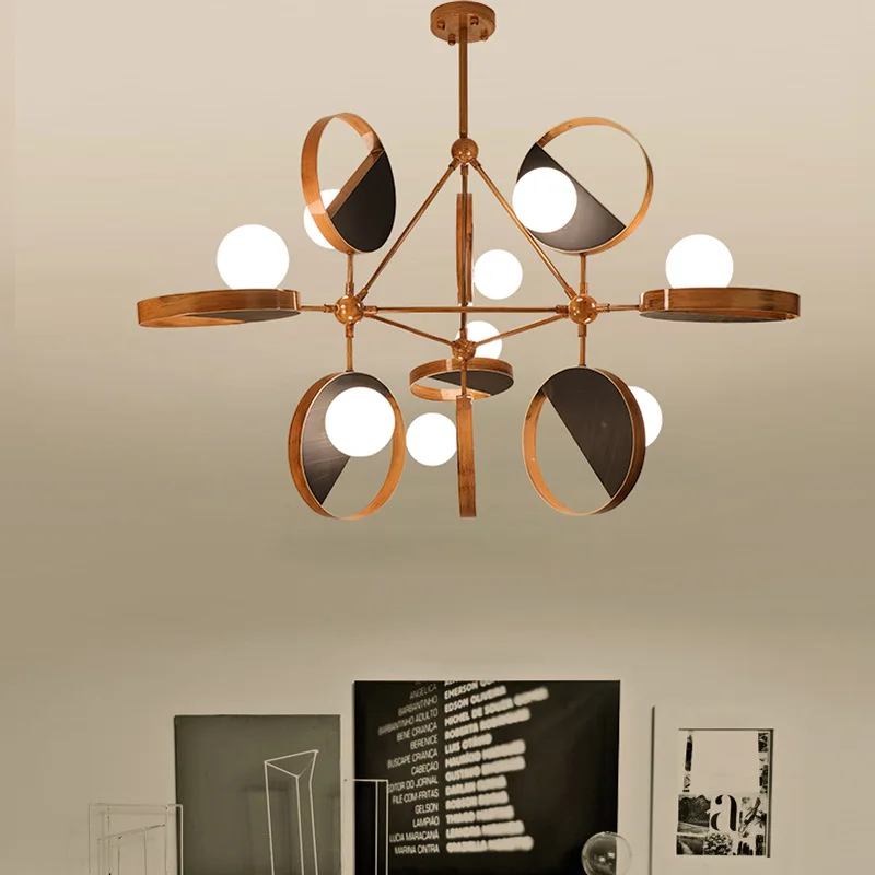 

Postmodern LED chandelier Nordic fixtures bedroom suspended lamps loft illumination home lighting living room hanging lights
