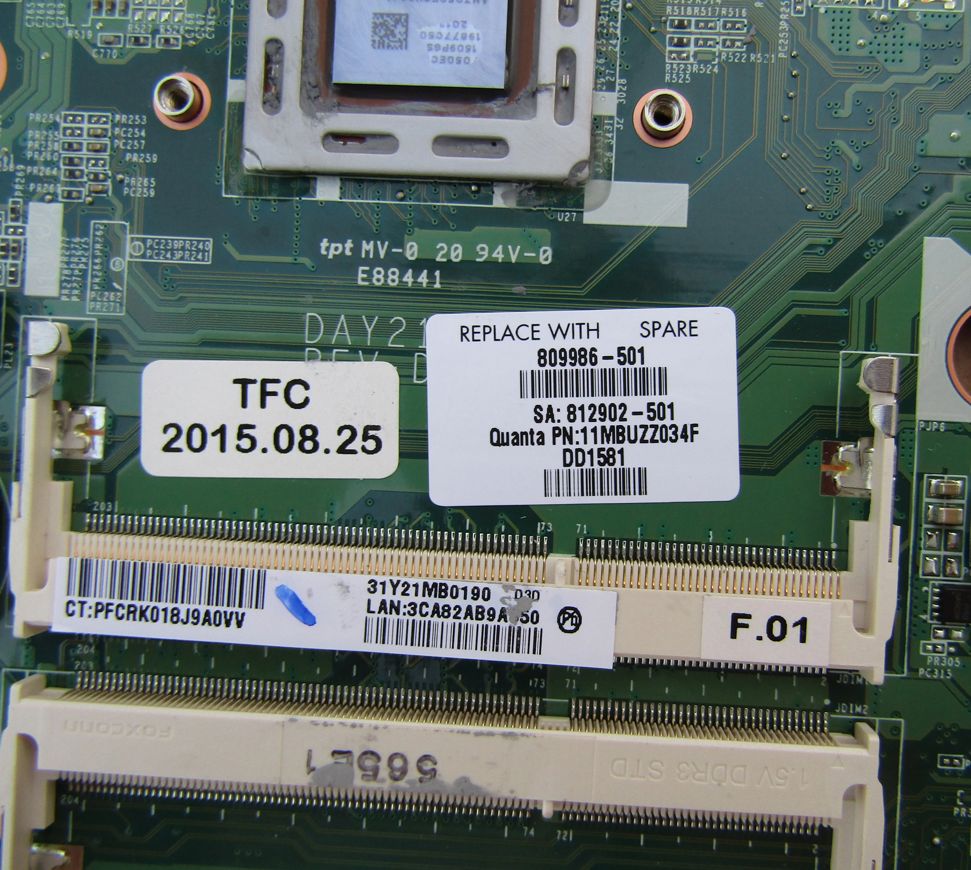Great Value  809986-601 809986-501 809986-001 Laptop Motherboard For HP Pavilion 17-P 17Z-P DAY21AMB6D0 A8-7050M